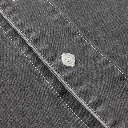 Dime Stonewash Button Up - Black Washed