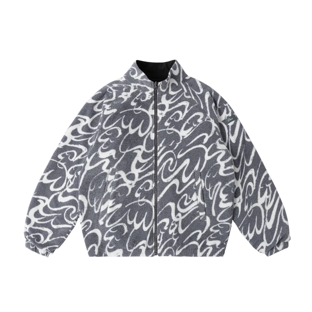Dime Reversible Chilling Fleece - Gray / Black