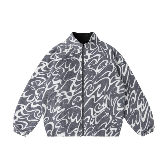 Dime Reversible Chilling Fleece - Gray / Black