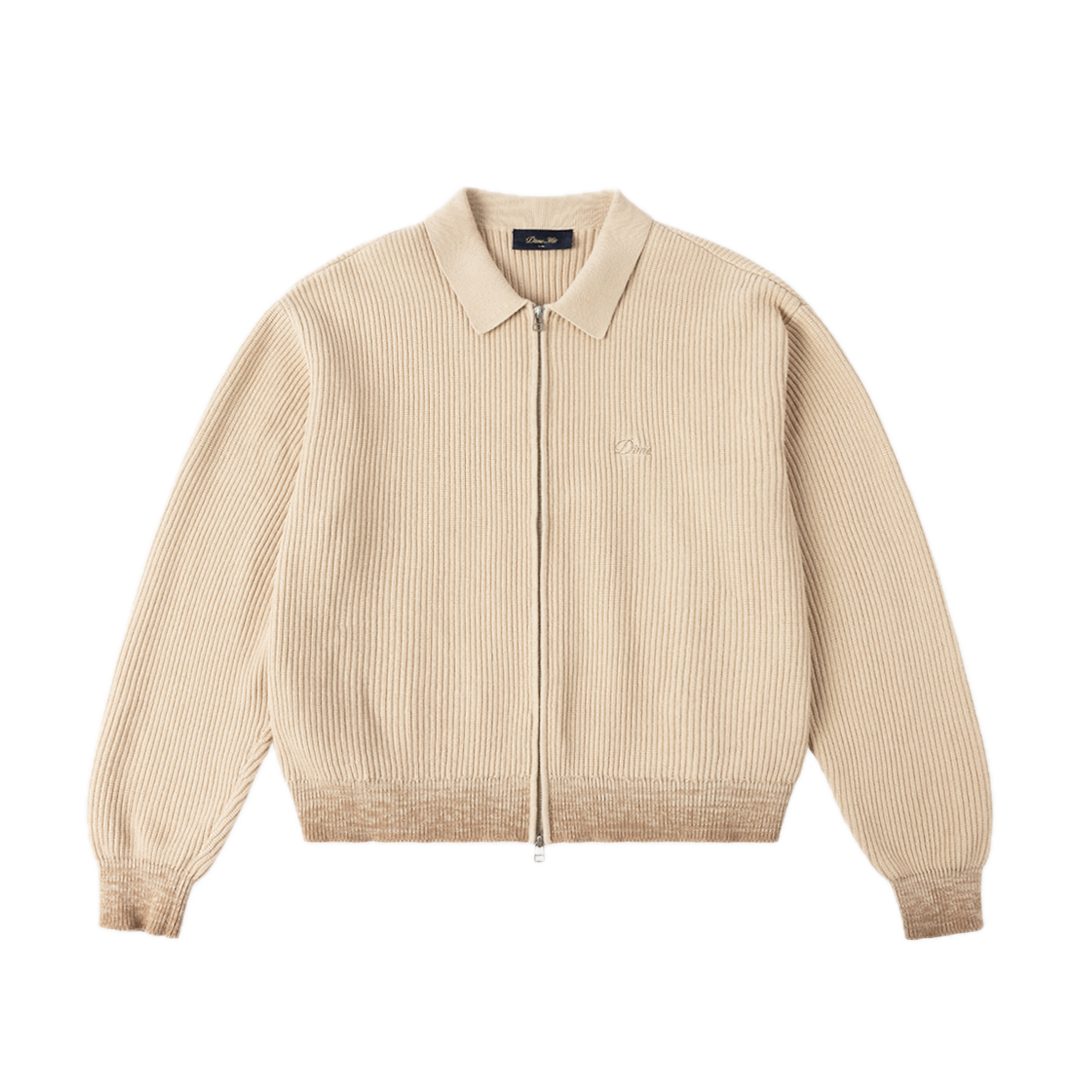 Dime Double Zip Knit - Tan