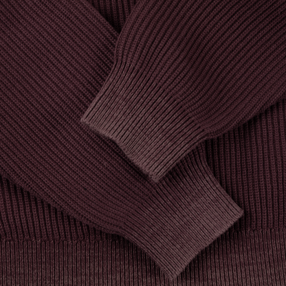 Dime Double Zip Knit - Wine