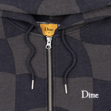 Load image into Gallery viewer, Dime Classic Checkmate Zip Hoodie - Charcoal