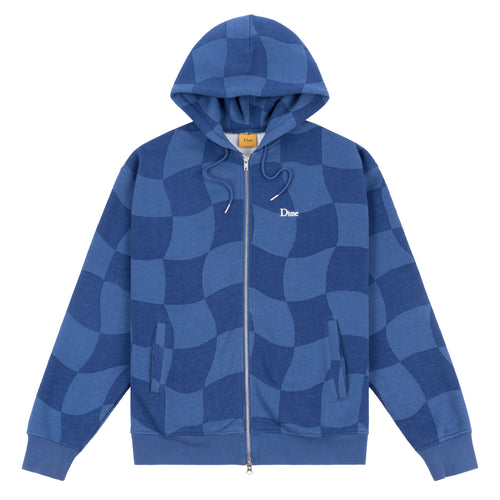 Dime Classic Checkmate Zip Hoodie - Navy