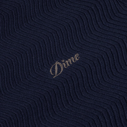 Dime Wave Knit Shortsleeve Shirt - Dark Indigo