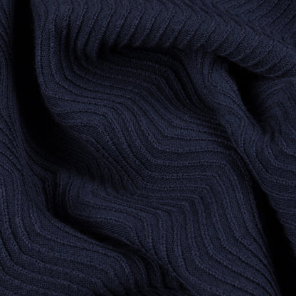 Dime Wave Knit Shortsleeve Shirt - Dark Indigo