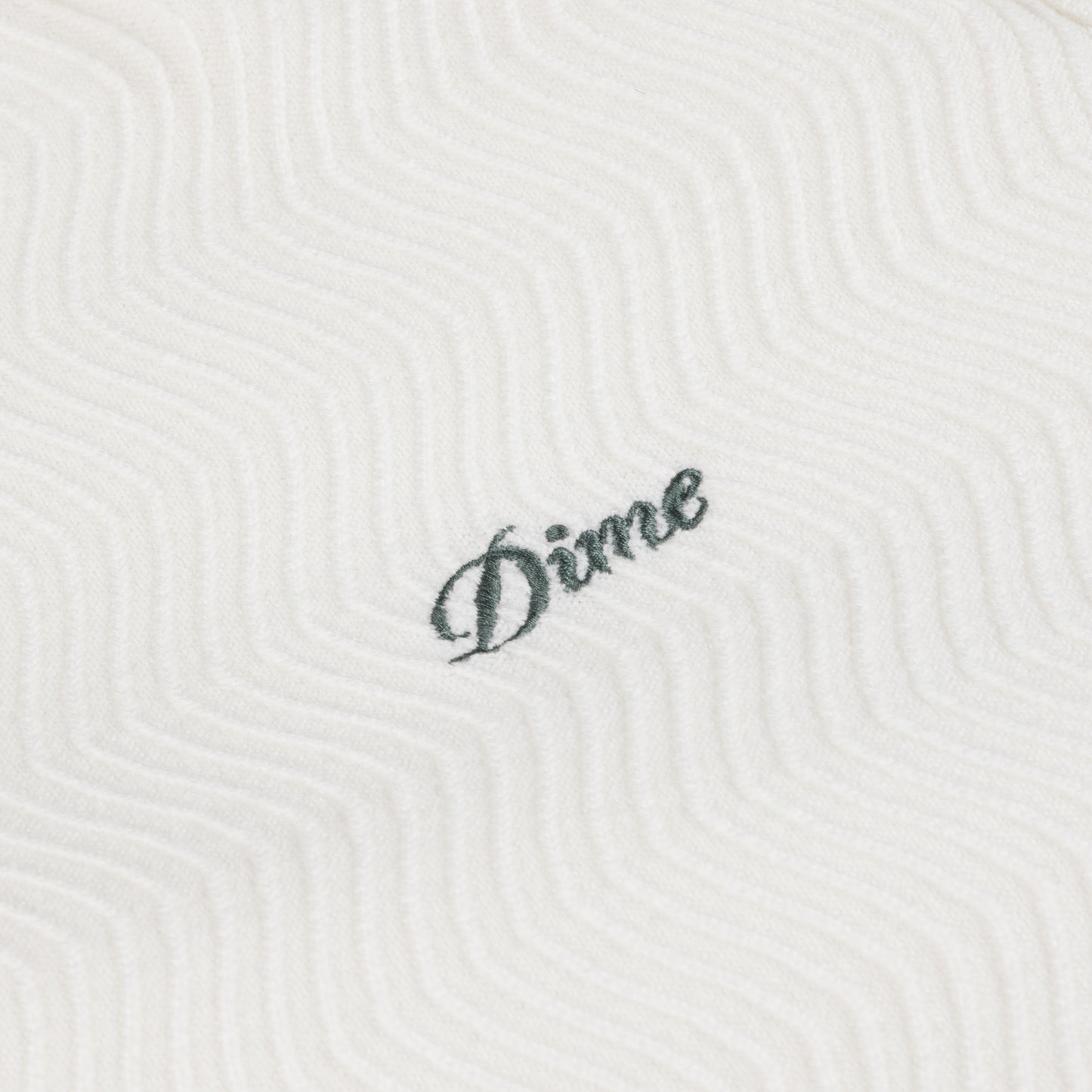 Dime Wave Knit Shortsleeve Shirt - Ivory