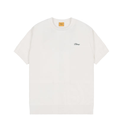 Dime Wave Knit Shortsleeve Shirt - Ivory