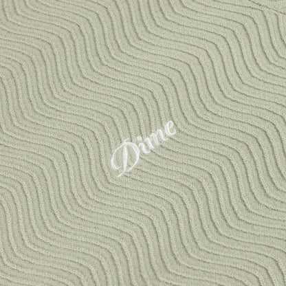 Dime Wave Knit Shortsleeve Shirt - Sage