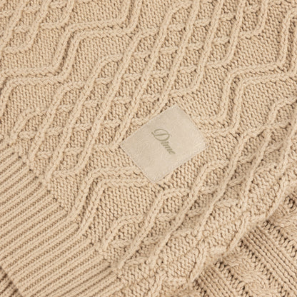 Dime Mixed Cable Knit Sweater - Sand
