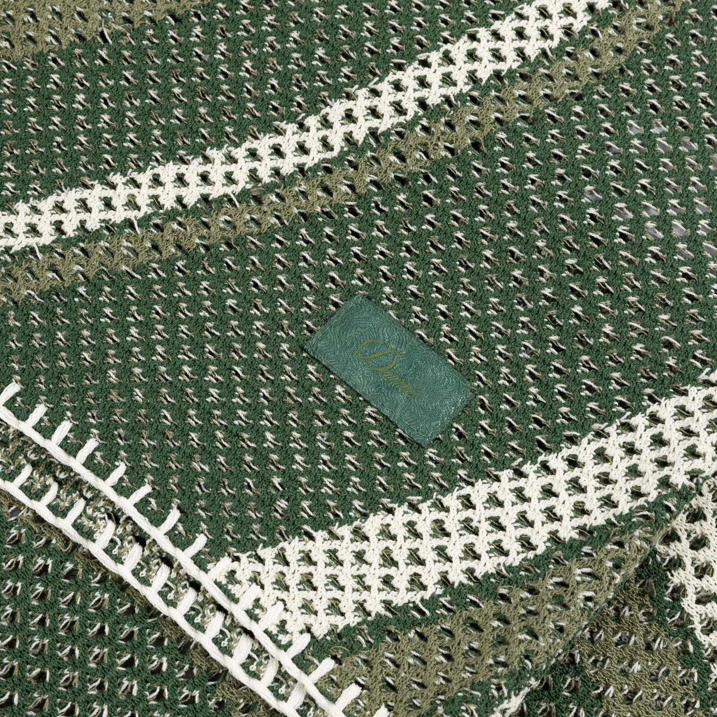 Dime Soleil Knit Button Up Shirt - Green