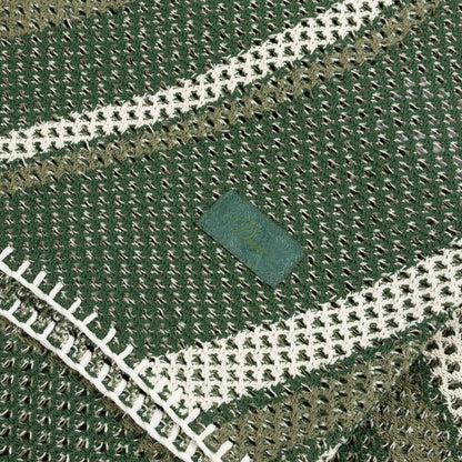 Dime Soleil Knit Button Up Shirt - Green