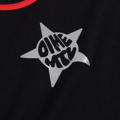 Dime Women's Star Baby Tee - Black