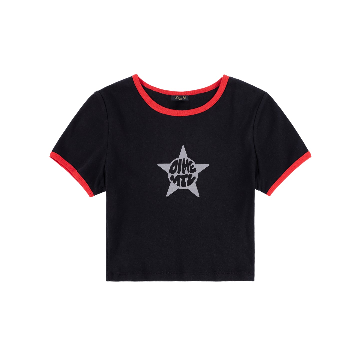 Dime Women's Star Baby Tee - Black