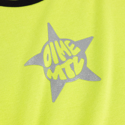 Dime Women's Star Baby Tee - Lime