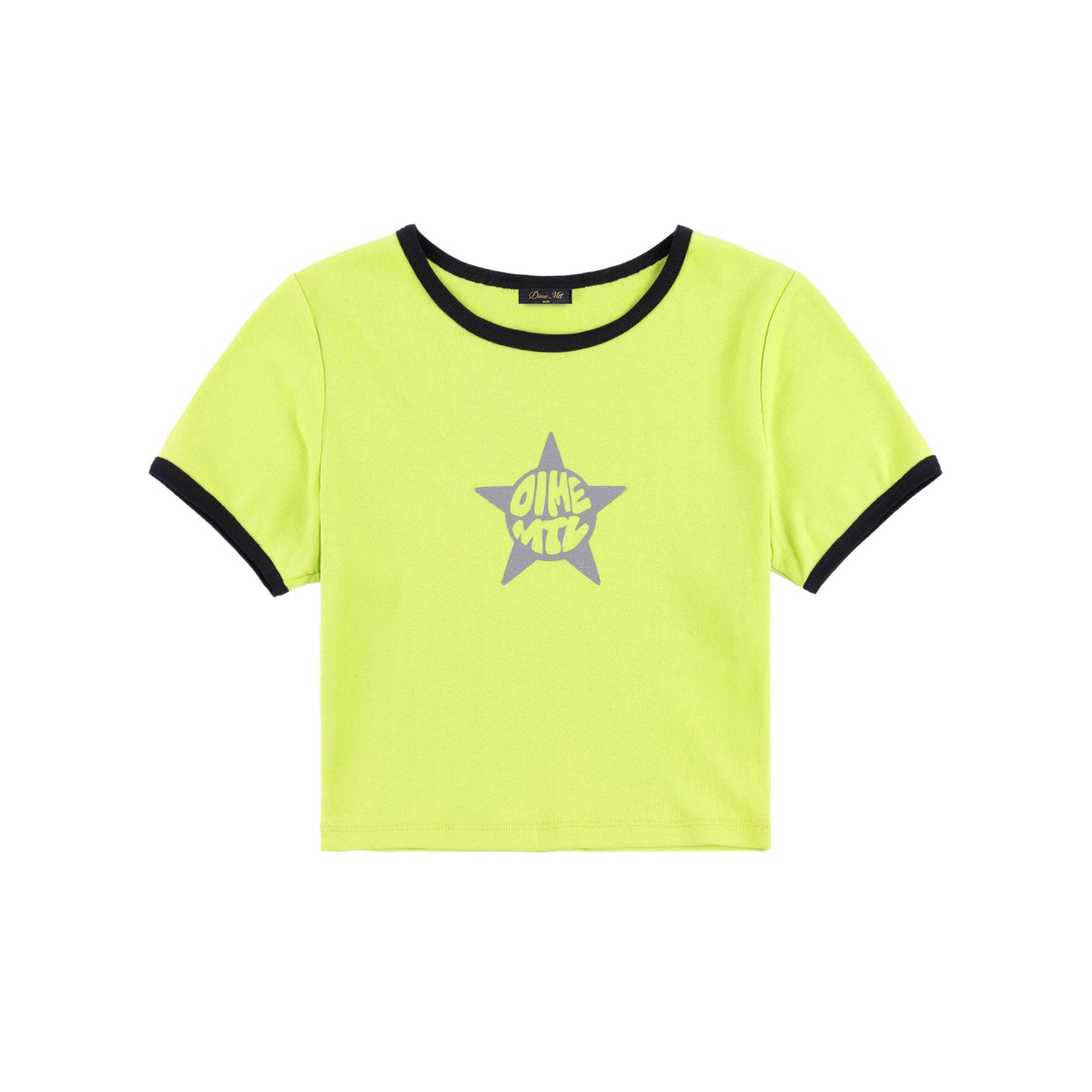 Dime Women's Star Baby Tee - Lime