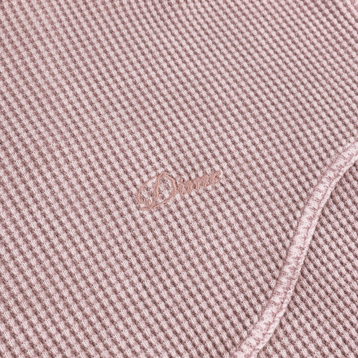 Dime Premium Waffle Zip Hoodie - Faded Mauve