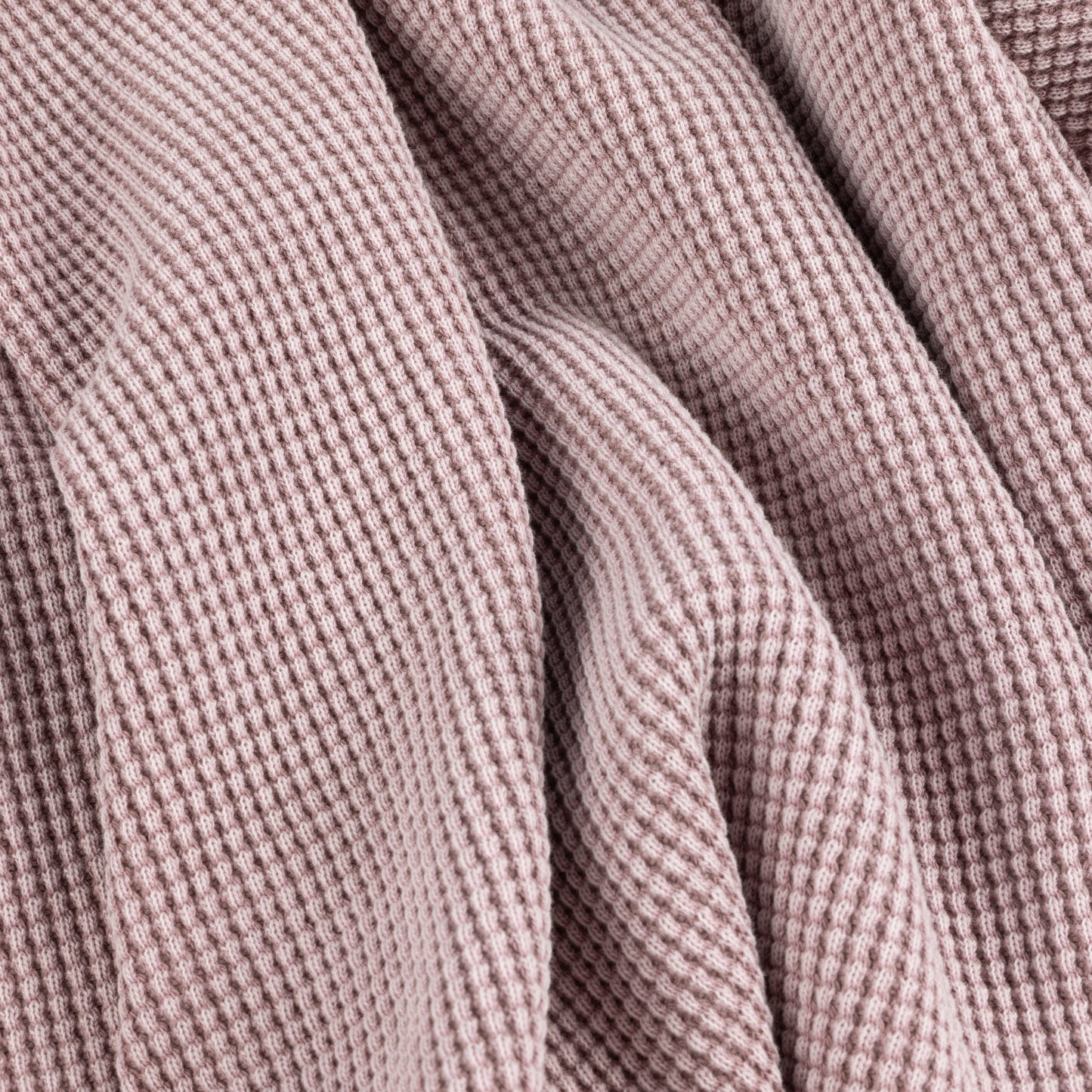 Dime Premium Waffle Zip Hoodie - Faded Mauve