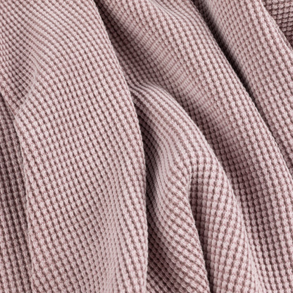 Dime Premium Waffle Zip Hoodie - Faded Mauve
