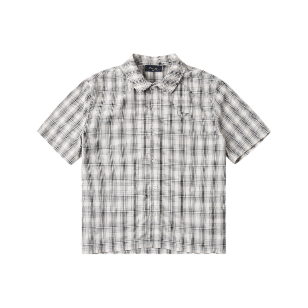Dime Plaid Button Up Shirt - Gray