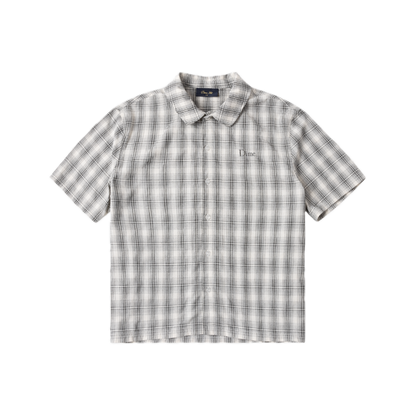 Dime Plaid Button Up Shirt - Gray