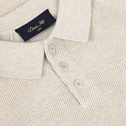 Dime Cable Knit Polo - Oatmeal