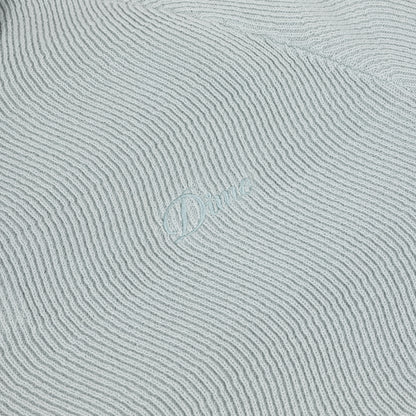 Dime Cable Knit Polo - Seafoam