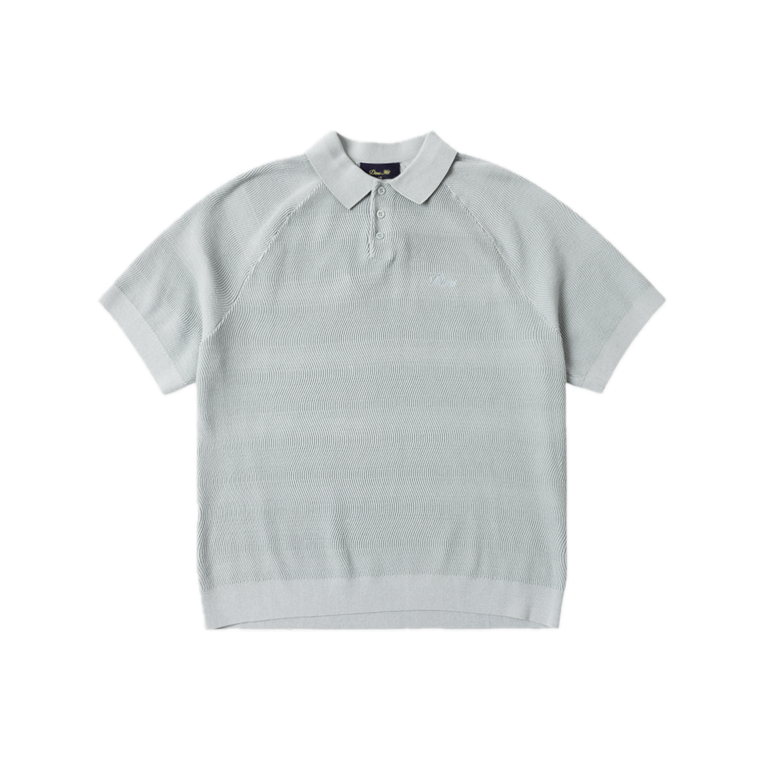 Dime Cable Knit Polo - Seafoam