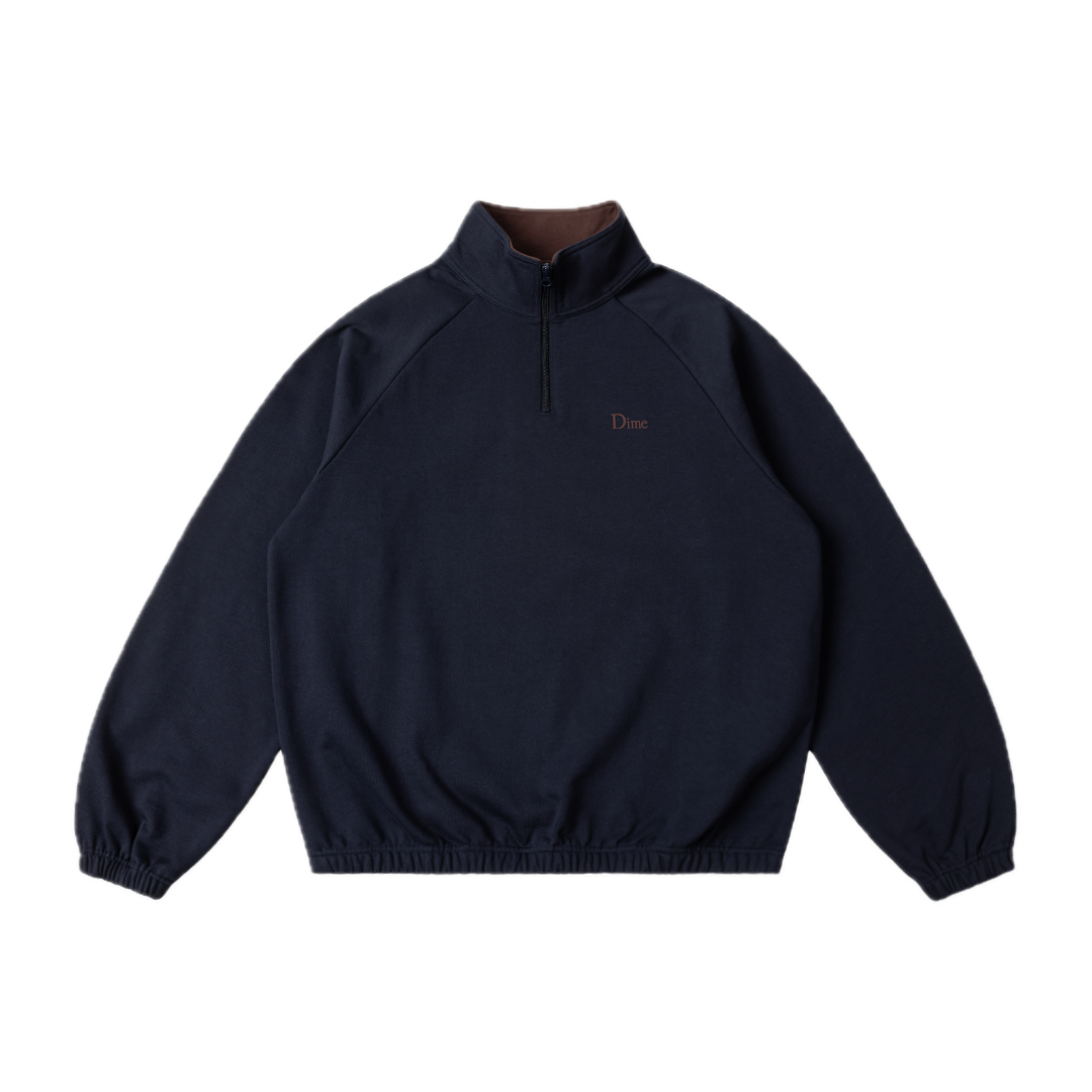 Dime Classic Terry Quarter Zip - Navy