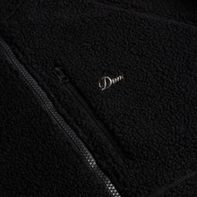 Load image into Gallery viewer, Dime Polar Fleece Sherpa Cursive Zip - Black