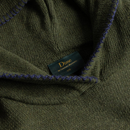 Dime Hardcore Wool Hoodie - Army Green