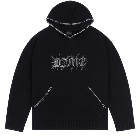 Dime Hardcore Wool Hoodie - Vintage Black