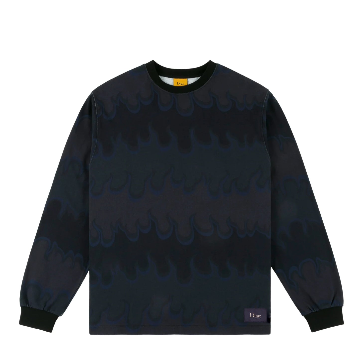 Dime Space Flame Longsleeve - Black