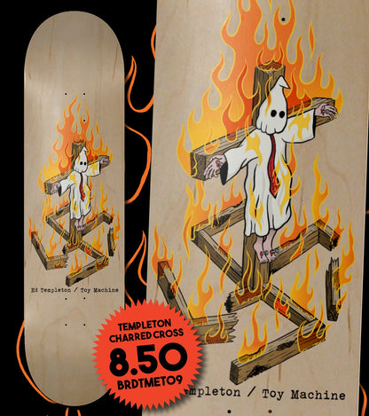 Toy Machine Templeton Charred Cross Deck - 8.5