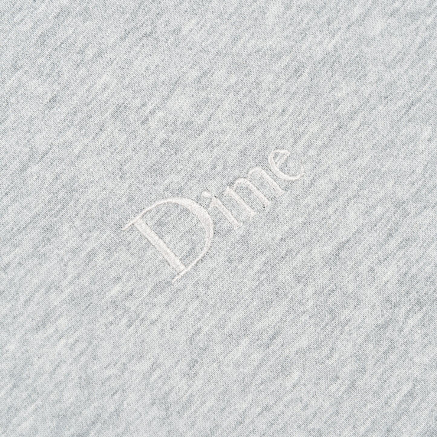 Dime Classic Small Logo Tee - Heather Gray