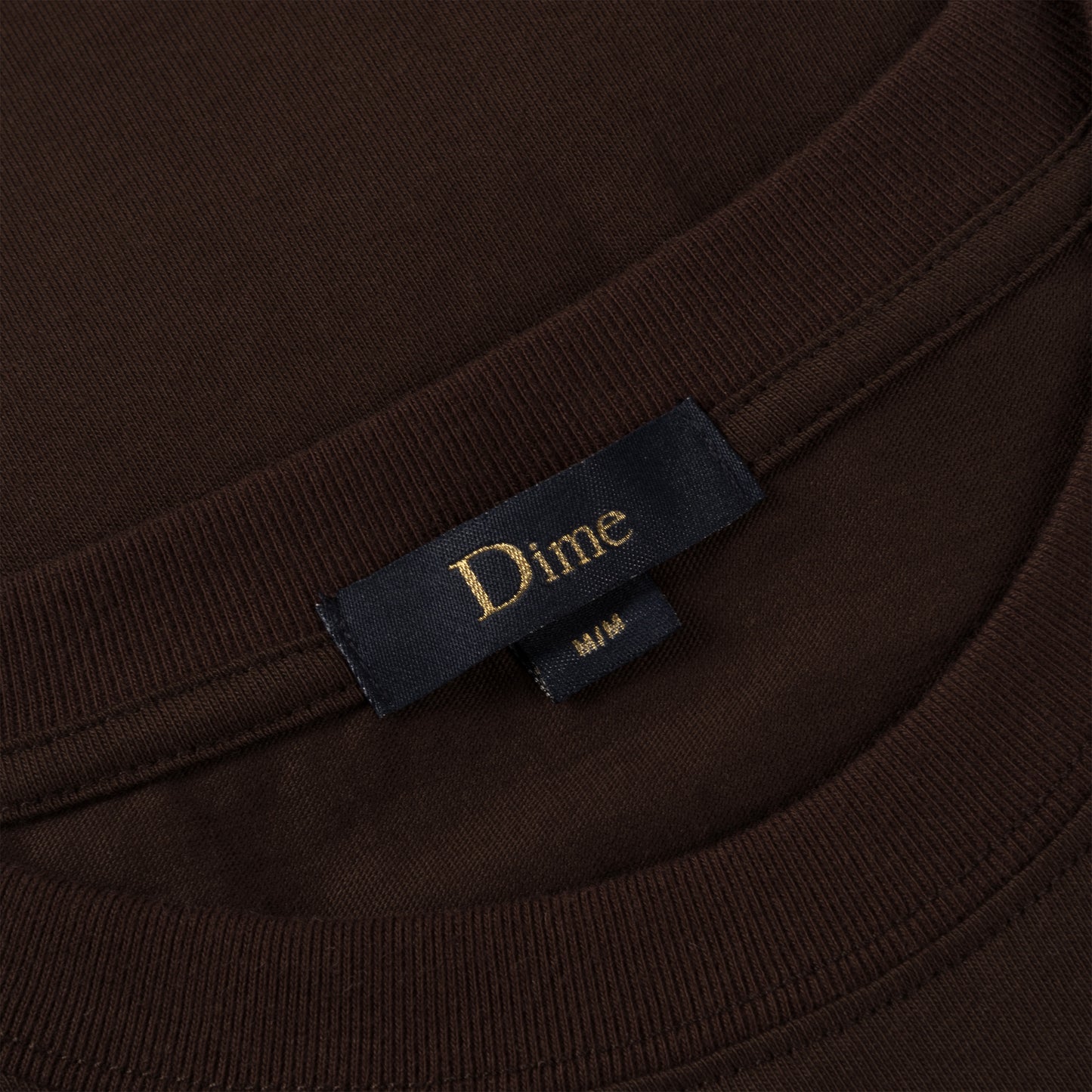 Dime Classic Small Logo Tee - Deep Brown