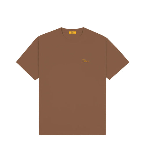 Dime Classic Small Logo Tee - Brown
