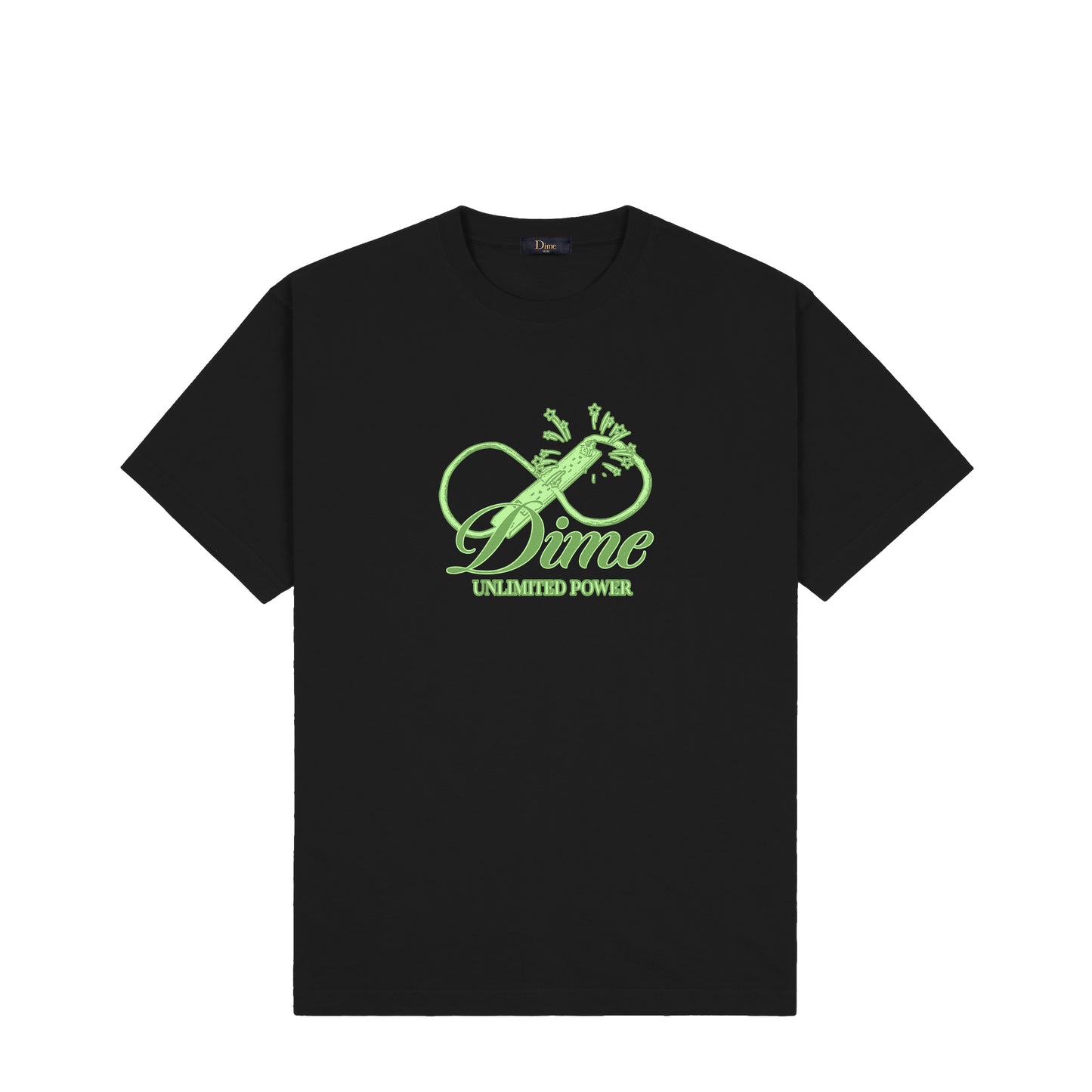 Dime Cursive Power Tee - Black