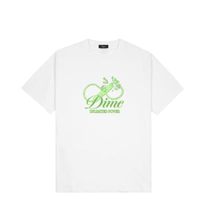 Dime Cursive Power Tee - White