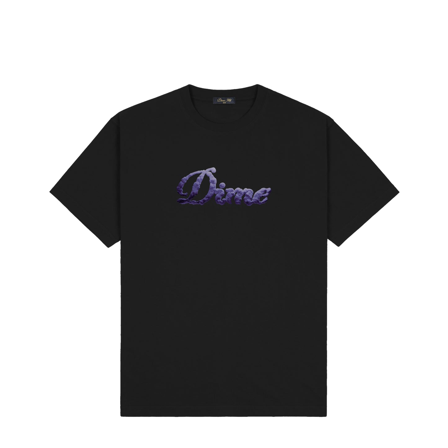 Dime Cursive Cloud Tee - Black