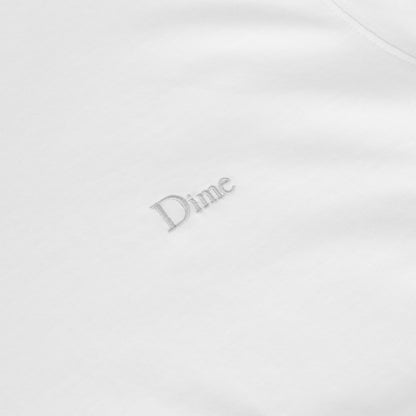 Dime Classic Small Logo Tee - White