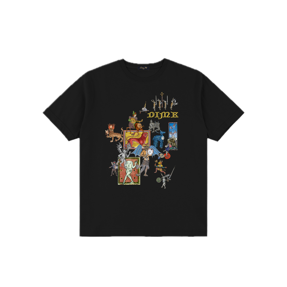 Dime What The Medieval Tee - Black