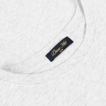 Dime Cursive Small Logo Tee - Ash