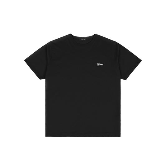Dime Cursive Small Logo Tee - Black