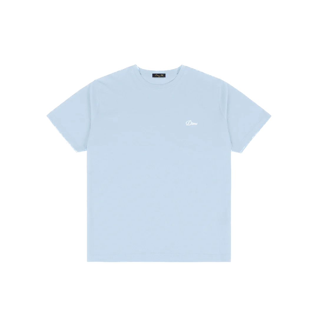 Dime Women's Cursive Tee - Pale Indigo