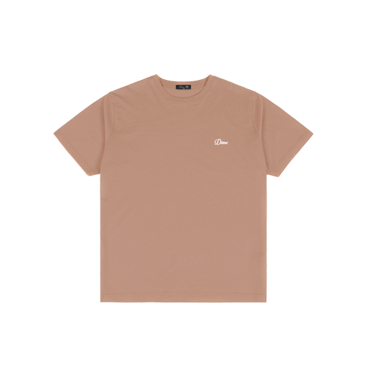 Dime Cursive Small Logo Tee - Sepia