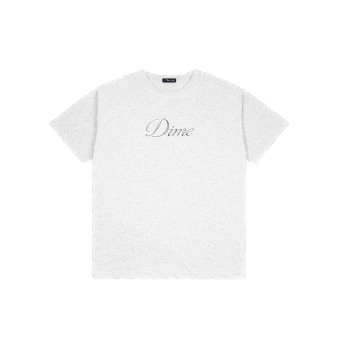 Dime Cursive Tee - Ash