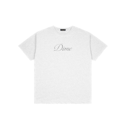 Dime Cursive Tee - Ash