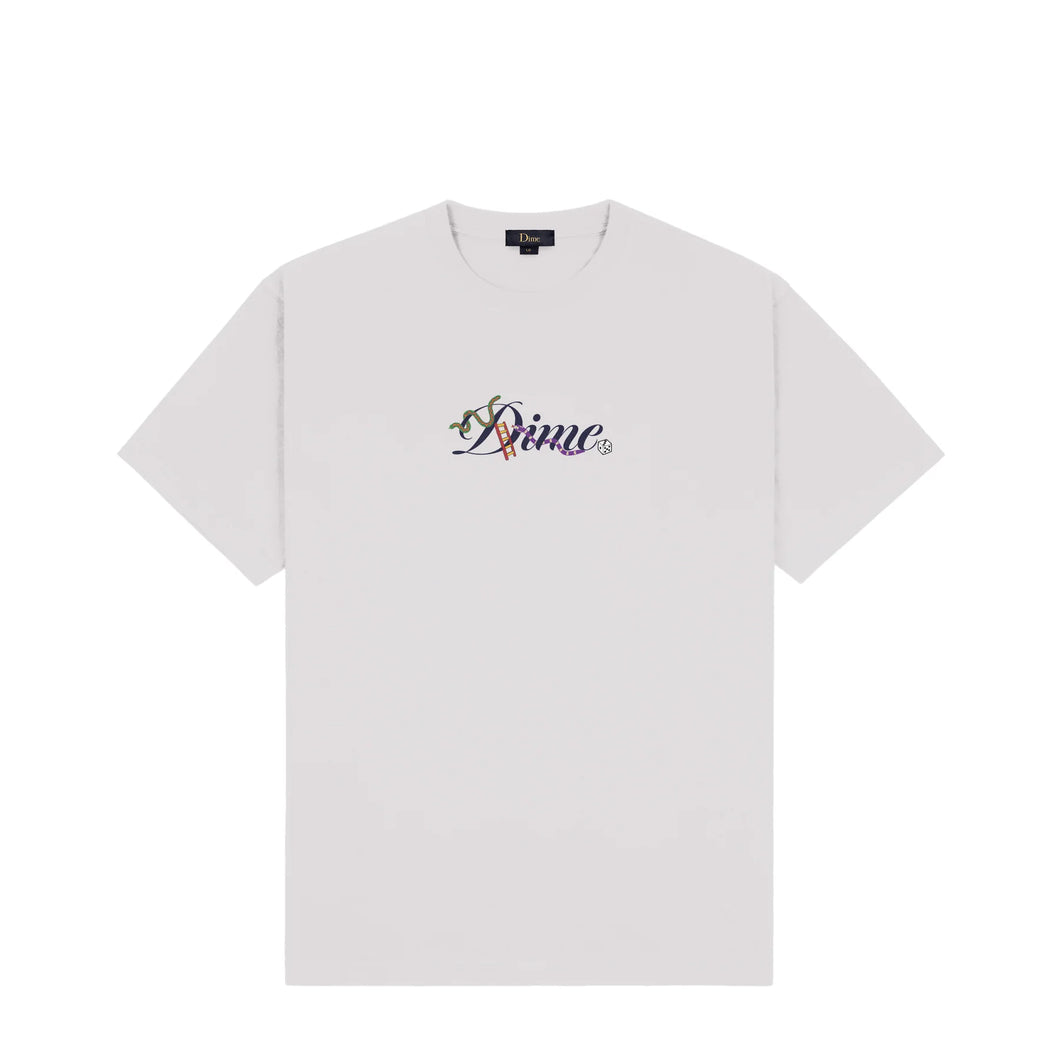 Dime Cursive Snake Tee - Cement