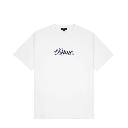 Dime Cursive Snake Tee - White