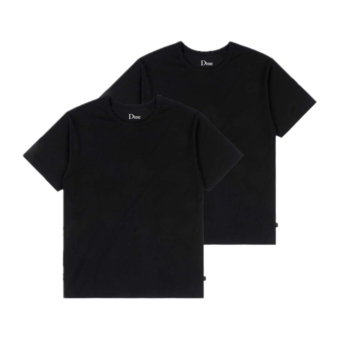 Dime Two Pack Basics Tees - Black